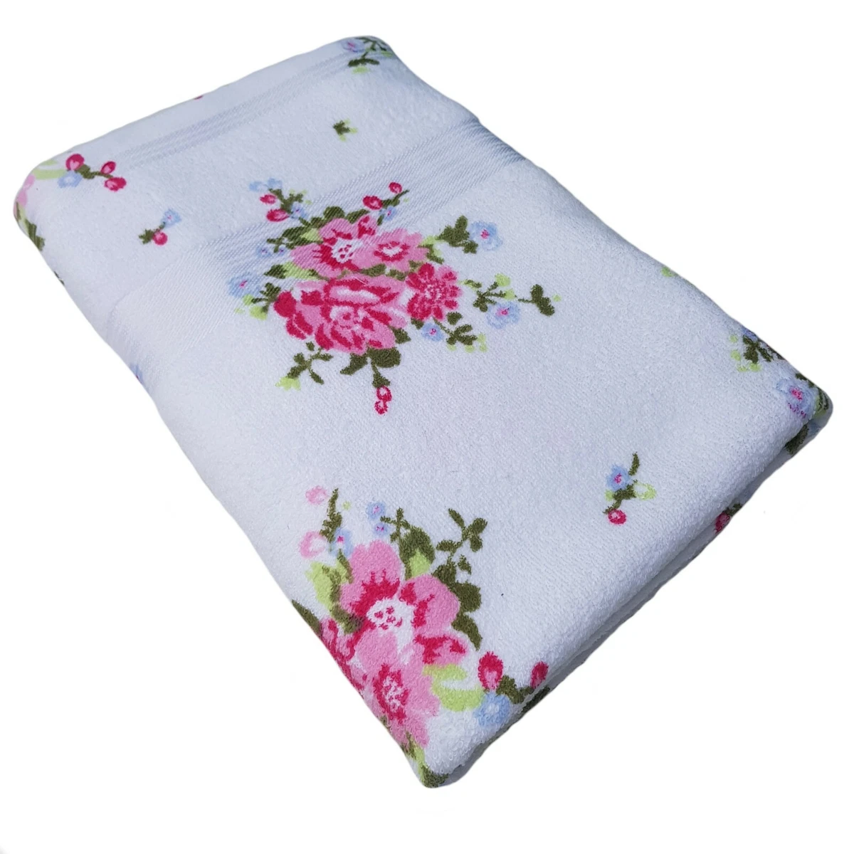 Vintage floral bath towels hot sale