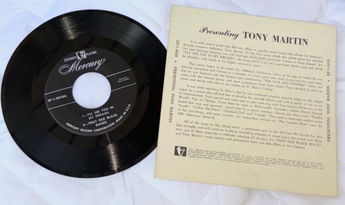 Vtg. Mercury Classics Extended Playing 45 Tony Martin As Time Goes By EP-1-3018 - Picture 5 of 7