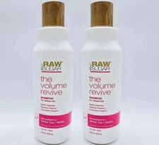 Lot of 2 Raw Sugar Volume Revive Shampoo Strawberry + White Tea + Nettle 18 oz