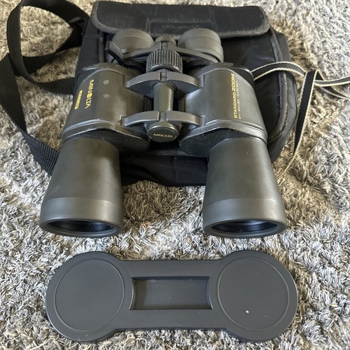 BINOCULARS MINOLTA ZOOM STANDARD EZ 8X- 20X50 BINOCULAR. WITH CASE B19 - Foto 1 di 9