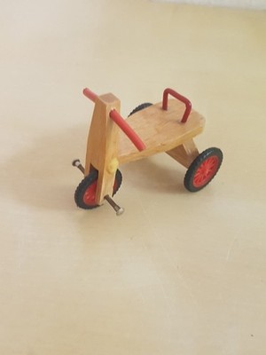 Retro Vintage 70er Caco Dreirad  zum Puppenhaus Puppenstube