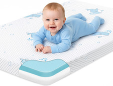 Soft  Firm Memory Foam Pack and Play Mattress with Washable Cover, 38"x26