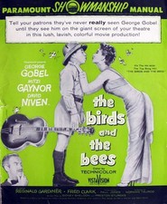THE BIRDS AND THE BEES great PRESSBOOK (1955)