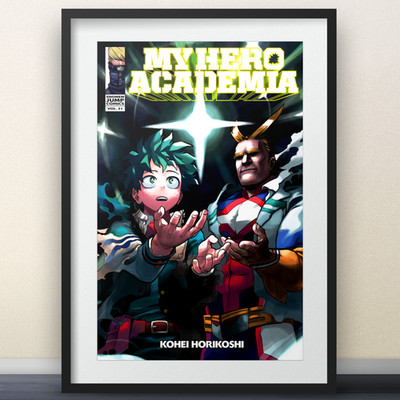 My Hero Academia Volume 31 Cover Art Print   11x17''  Season 8 Deku All Might