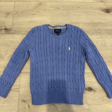 Polo Ralph Lauren Cable Knit Cotton Sweater Boy Size 6