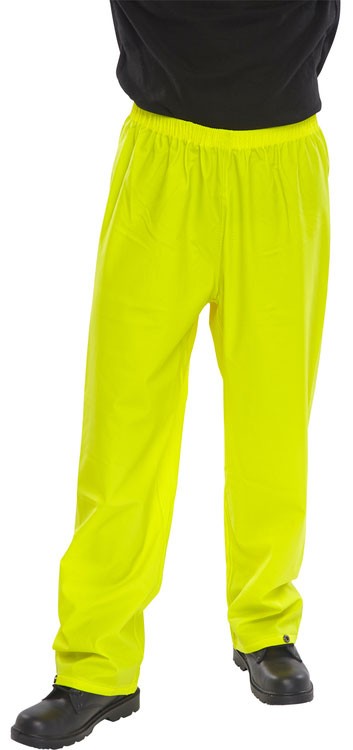 Beeswift Super Pu Trousers Saturn Yellow Size L
