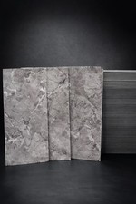 20pc Peel and Stick Marble Wall Tiles 12x24 Gray Backsplash High Gloss Marblease