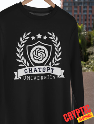 CHATGPT University T-SHIRT Funny Chat GPT AI Text Meme Artificial Intelligence