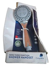 Image of Croydex Nero 3 Function Shower Handset - Chrome Damaged Box