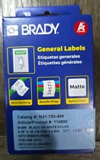 Brady Authentic (M21-750-499) Multi-Purpose Nylon Label for General ID