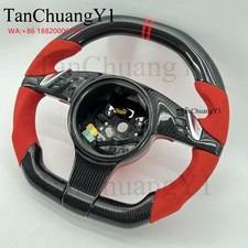 Fits For Porsche Cayenne Panamera Gts 911 Carbon Fiber Alcantara Steering Wheel