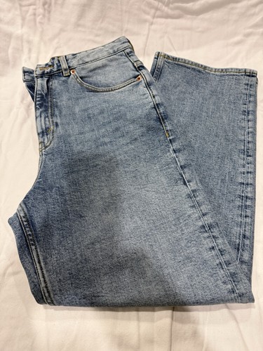 Women’s Monki Zami High Waist Straight Leg Jeans Size 30 Organic Cotton