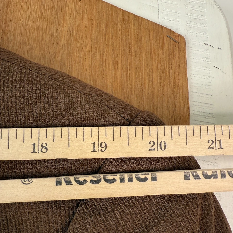 Blazer De Colección Ermenegildo Zegna Para Hombres 40S Marrón 1 Botón Mezcla Lana Relajado Años 90 Foto 4 de 4