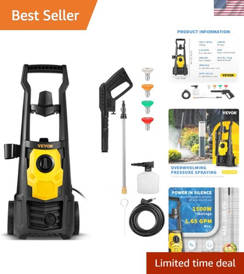 #ad #ad 2000 PSI Electric Power Washer 1.65 GPM Portable with Foam Cannon amp; 5 Nozzles $157.31