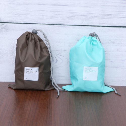 8 Pezzi Borsa Portaoggetti Nylon Impermeabile Viaggio Con Coulisse Sacchetti Imballaggio - Foto 11 di 11