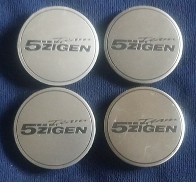 4 GENUINE 5ZIGEN HYPER 5ZR ALLOY WHEEL CENTER CAPS DESIGNED BY DIJON CARS JAPAN