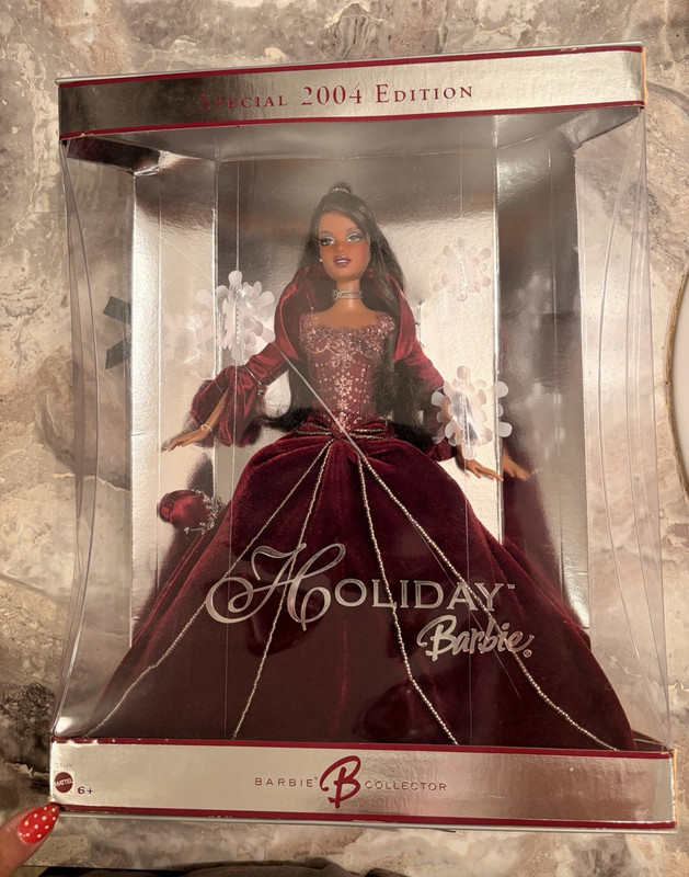 Mattel Barbie Holiday 2004 Special Edition Collector Doll Bob Mackie Dark
