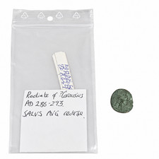 Carausius AE Antoninianus Roman Britain AD 286-293 SALVS AVG Radiate