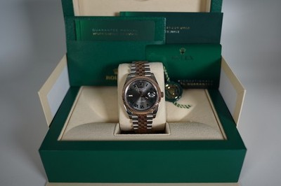 2021 Rolex Datejust 41 126331 Wimbledon Everose Two-Tone Jubilee Full Set Box