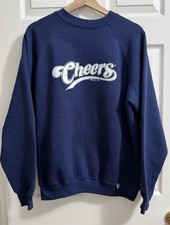 Vintage Cheers Boston Crewneck Sweatshirt. Made In USA. No Tears Or Stains
