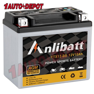 #ad YTX12 BS AGM Motorcycle Battery 12V 10Ah 180CCA Maintenance Free for ATV Scooter $34.68
