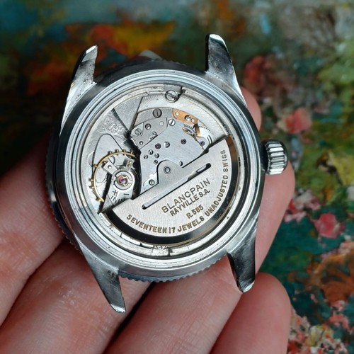 VINTAGE BLANCPAIN BATHYSCAPE DIVER MID 60 FIFFTY PHANTOMS 37,5MM WATCH #5568 - Foto 10 di 22