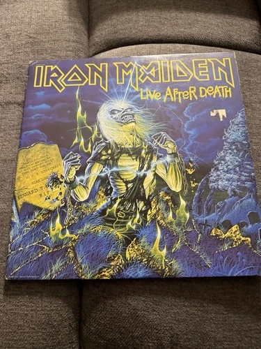 1985 IRON MAIDEN "Live After Death" Capitol 2-LP Vinyl original 1985