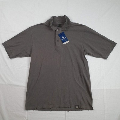 Vintage Converse Distressed Dark Grey Mens Short Sleeve Polo Medium New