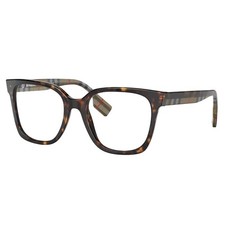 Burberry EVELYN BE 2347 3943 Dark Havana Plastic Square Eyeglasses 52mm