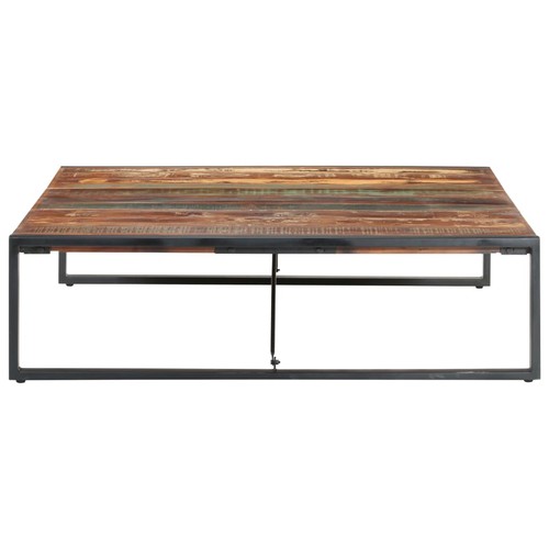 Coffee Table 140x140x40cm Solid Wood Reclaimed Sofa Lounge Lamp Side Storage - Picture 3 of 11