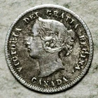 1874 Canada 5 Cents Silver — photo from another recent sale