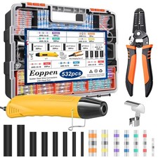 532Pcs Heat Gun for Shrink Tubing, Solder Seal Wire Connectors  Heat Shrink ...