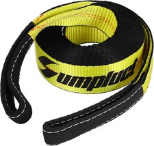 Tow Strap Heavy Duty 2" X 20 Ft20000 Lbs Break Strength Reinforced Tree Saver St