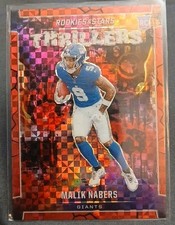 2024 Rookie and Stars Thrillers Malik Nabers Red Checkerboard Prizm RC