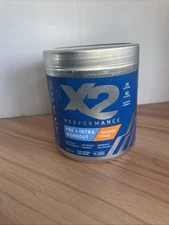 X 2 Performance ORANGE Clean Pre Workout Intra  Powder NO: GLUTEN/LACTOSE/DAIRY 