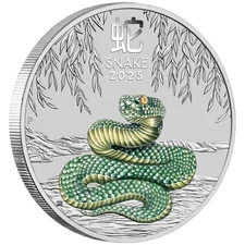 2025 Perth Mint Year of the Snake oz Silver Coin ANDA Rare As NEW