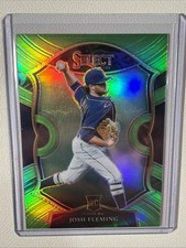 2021 Panini Select Concourse Neon Green Prizm /99 Josh Fleming #39