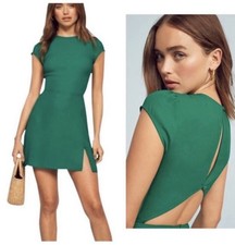 NEW w/Tags $198:  Reformation Lena Mini Dress in Serpentine Sz: 0
