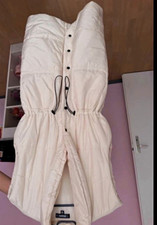 Missguided Damen Steppweste lang beige Gr. L,...