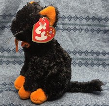 Ty Beanie Babies FRAIDY the Halloween Black Cat 6" MWMTs Stuffed Animal Toy