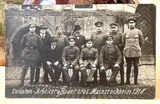 POST WWI GERMAN REVOLUTIONARY WORKERS' COUNCIL MEMBERS 1918 PHOTO POSTCARD RPPC