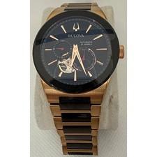 Bulova Latin Grammy Edition Rose Gold Plated Automatic Watch 98A236