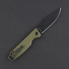 Daggerr Knives Folding Knife 2.88" 8Cr14MoV Steel Blade OD Green FRN Handle