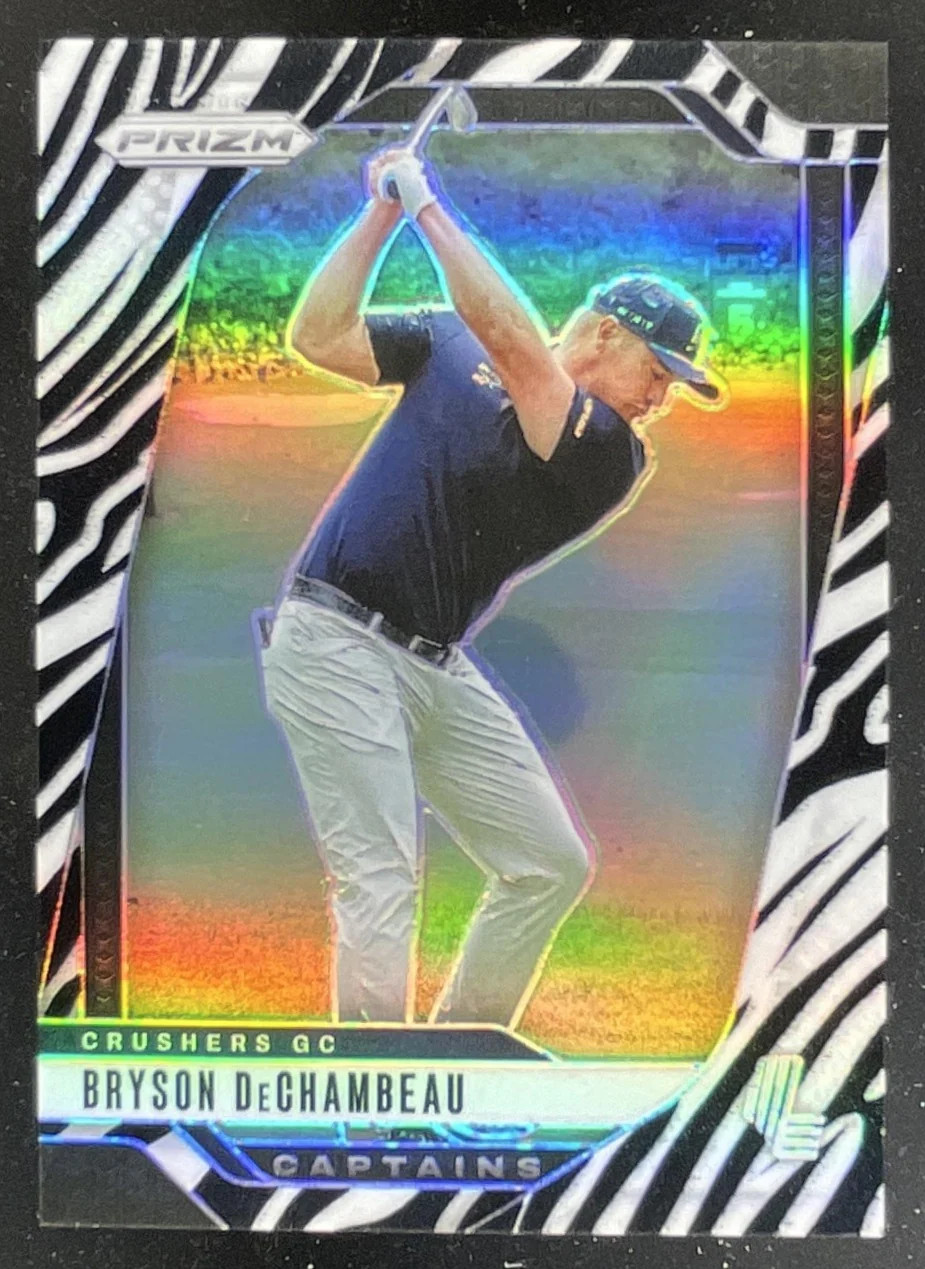 2025 Panini Prizm LIV Captains Zebra Prizm #70 Bryson DeChambeau