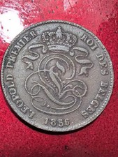 1856 Belgium 2 centimes COIN  #471A