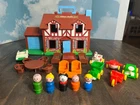 Vintage Fisher Price Little People Brown Tudor House 952. COMPLETE. Extras