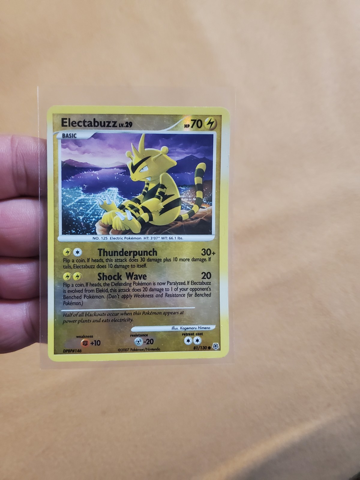 Pokemon TCG Diamond & Pearl #81/130 Electabuzz Reverse LP
