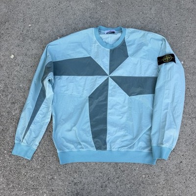Stone Island Ripstop Star Inlay Sweatshirt Large Made In Italy