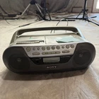 Sony CFD-S05 CD Radio Cassette-Corder Boombox Silver Mega Bass