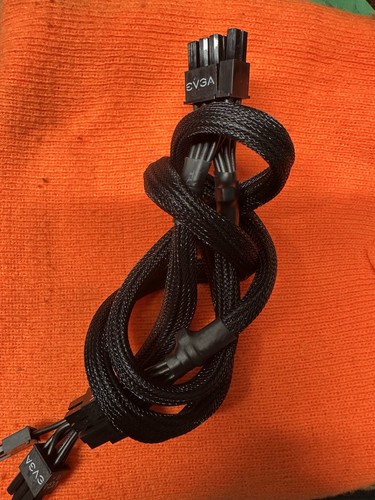 8 PIN TO dual (6+2) (6+2) pin PCIE VGA Power Supply Cable for EVGA - Picture 2 of 3